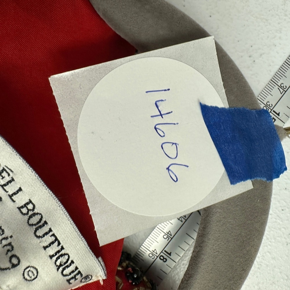 Papell Boutique Evening‎ Womens Jacket Size XL Silk Beaded Glam Whimsigoth - Picture 9 of 9